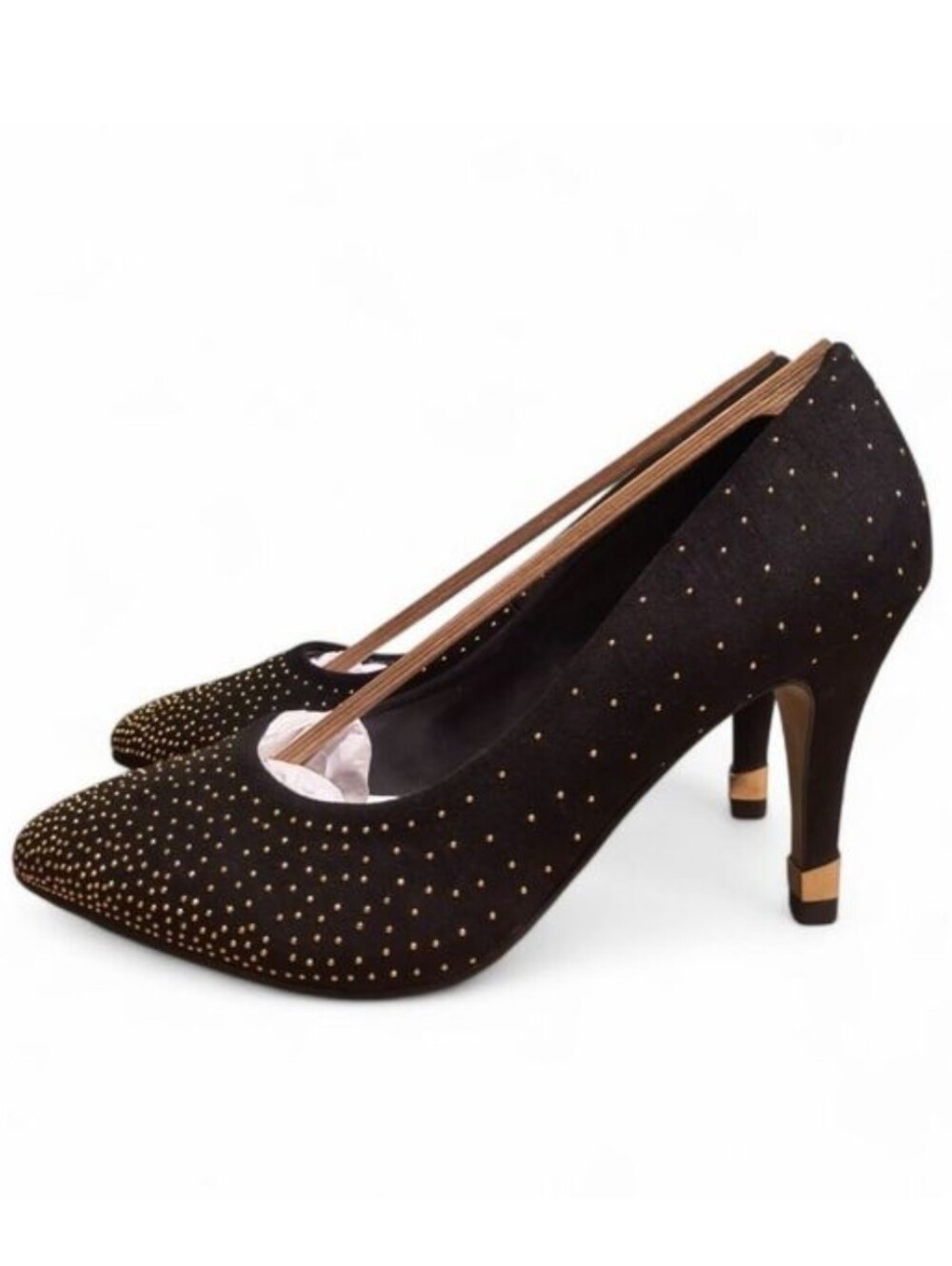 Apt. 9 Accent Studded Black Heels Size 5.5